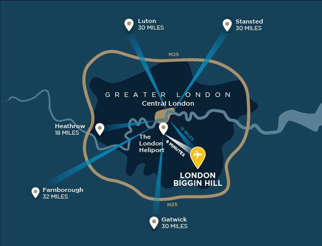 Biggin Hill Airport Location Map