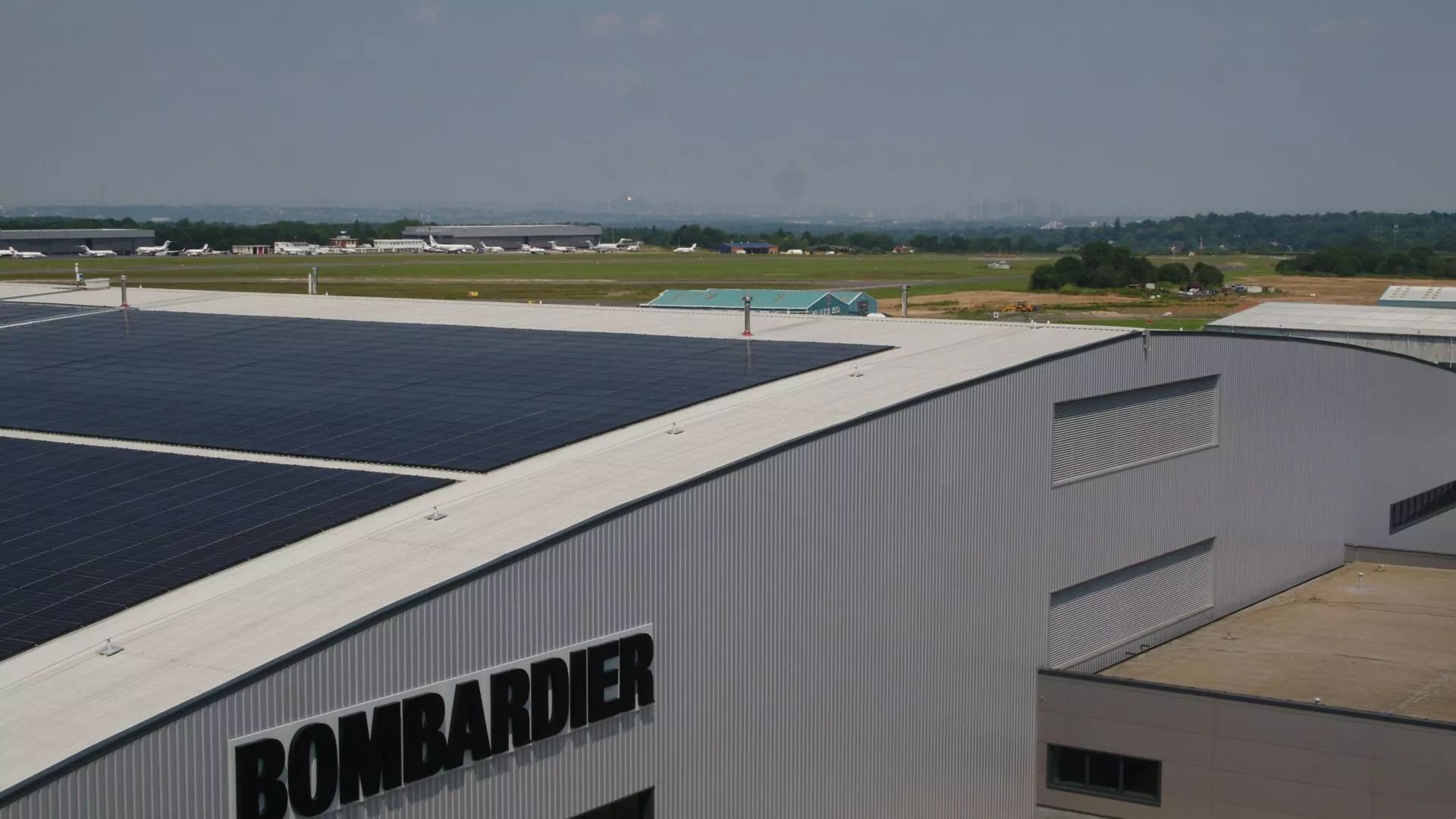 Powering up: Bombardier completes significant solar panel installation at London Biggin Hill Service Centre